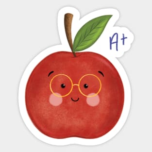 A+ Apple Sticker